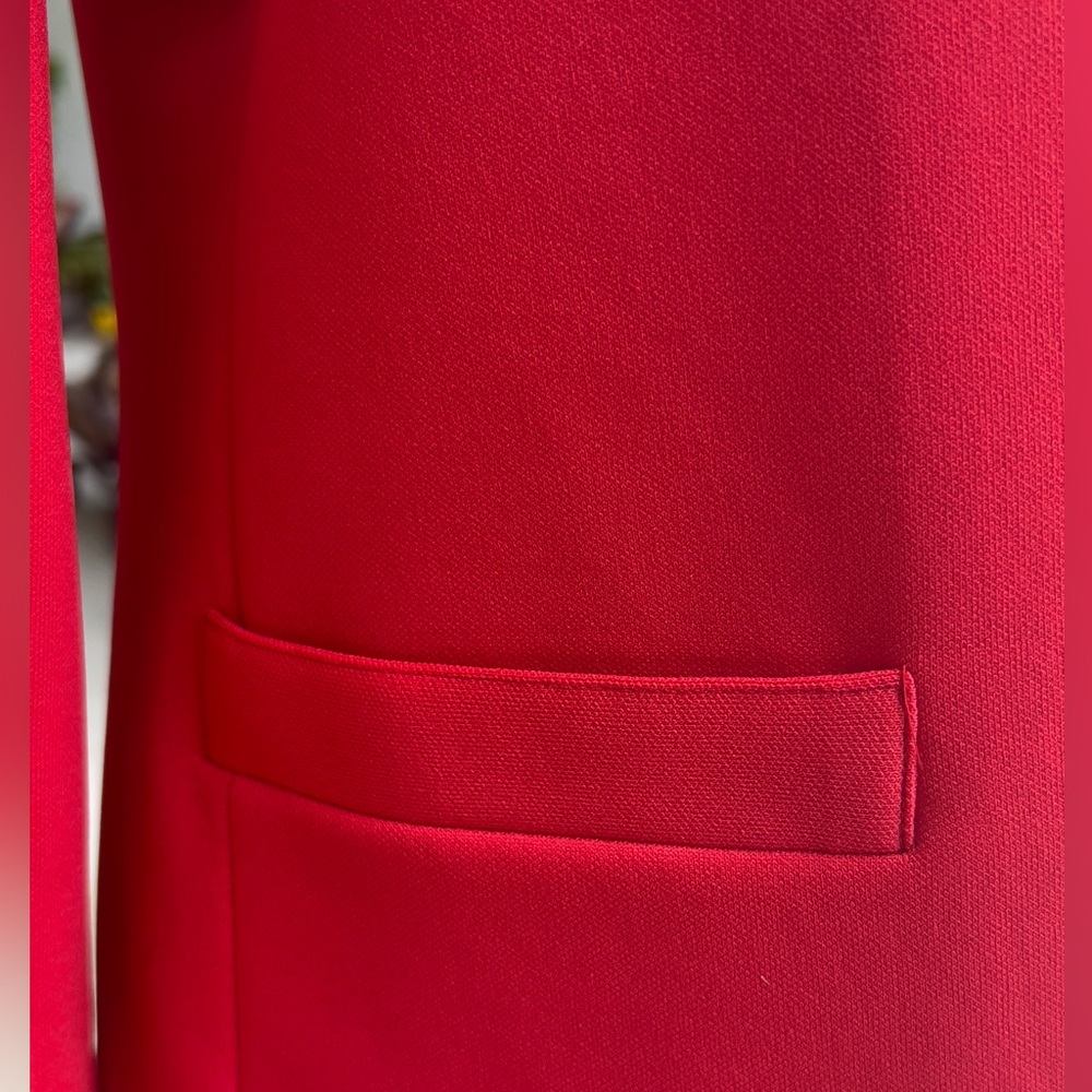 Vintage Red Givenchy Sport Blazer Suit Jacket Size 8 - Picture 8 of 12